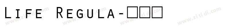 Life Regula字体转换